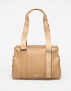 Calvin Klein Чанта Webbing Adj Strap Tote Tannin