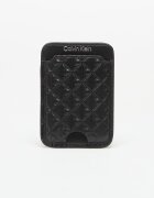 Calvin Klein Портфейл Aop Leather Magnetic Card Case Black