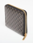 Calvin Klein Портфейл Emblem Aop Square Zip Around Black