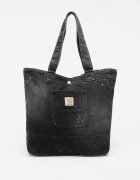 Carhartt WIP Чанта Denim Tote Black Destroy Wash Splatter
