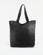Carhartt WIP Чанта Denim Tote Black Destroy Wash Splatter