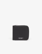 Carhartt WIP Портфейл Leather Wallet Black/ Silver