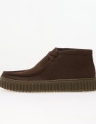 Clarks Обувки Torhill Hi Leather Dark Brown