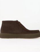 Clarks Обувки Torhill Hi Leather Dark Brown