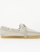Clarks Originals Godney Boat. White Grain Lea