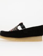 Clarks Originals Обувки Wallabee T Bar Black Tweed Comb