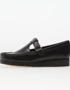 Clarks Originals Wallabee T Bar Blk HiShine Lea
