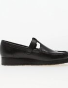 Clarks Originals Wallabee T Bar Blk HiShine Lea