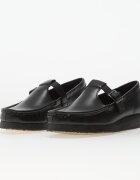 Clarks Originals Wallabee T Bar Blk HiShine Lea