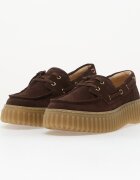 Clarks Сникърси Torhill Boat Dark Brown Suede
