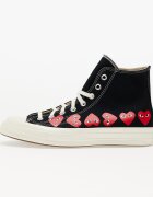 Comme des Garçons PLAY Сникърси Converse x Chuck 70 Hi Multi Heart Black/ Hi Risk Red/ Egret