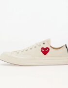 Comme des Garçons PLAY Сникърси Converse x Chuck 70 OX Milk/ Black/ Red