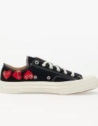 Comme des Garçons PLAY Сникърси Converse x Chuck Taylor 70 OX Multi Heart Black/ Hi Risk Red/ Egret