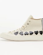 Comme des Garçons PLAY Сникърси Converse x Comme des Garcons PLAY Chuck 70 Hi Multi Heart Milk/ Black/ Egret