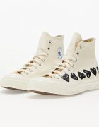 Comme des Garçons PLAY Сникърси Converse x Comme des Garcons PLAY Chuck 70 Hi Multi Heart Milk/ Black/ Egret