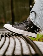 Converse Сникърси Chuck 70 Hi Black/ Silver/ Egret