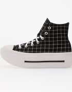 Converse Сникърси Chuck Taylor All Star Lift Double Stack Platform Plaid Hi Black/ White/ Black