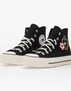 Converse Сникърси Chuck Taylor All Star Lift Platform Floral Patchwork Hi Black/ White/ Sunny Angle