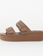 Crocs Сникърси Brooklyn Buckle Low Wedge Latte