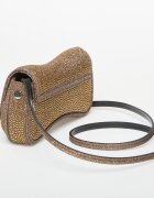 Diesel Чанта Play Small Crossbody Bag With Crystal Bronze Brown
