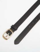 DIME Колан Dress Leather Belt Black
