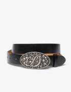 DIME Колан Skull Leather Belt Black