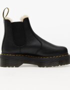 Dr. Martens Обувки 2976 Quad Fur Lined Platform Chelsea Boots Black Pisa