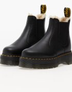 Dr. Martens Обувки 2976 Quad Fur Lined Platform Chelsea Boots Black Pisa