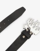 HELLSTAR Колан Flame Girl Logo Belt Black