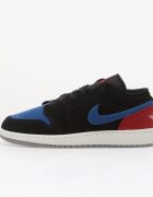Jordan Air 1 Low Kids Black/ Summit White-True Blue-Varsity Red