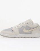Jordan Air 1 Low SE Kids Off White/ Lt Smoke Grey-Soft Pearl