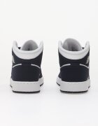 Jordan Air 1 Mid Kids Obsidian/ Obsidian-White-Grey Fog