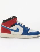 Jordan Air 1 Mid Kids True Blue/ Summit White-Varsity Red-Black