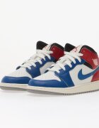 Jordan Air 1 Mid Kids True Blue/ Summit White-Varsity Red-Black