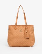 Jordan Чанта Jam Suede Monogram Tote Cognac