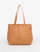 Jordan Чанта Jam Suede Monogram Tote Cognac