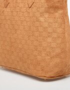 Jordan Чанта Jam Suede Monogram Tote Cognac
