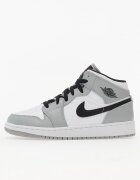 Jordan Сникърси Air 1 Mid (GS) Lt Smoke Grey/ Black-White