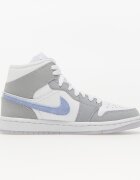 Jordan Сникърси Air 1 Mid White/ Aluminum-Wolf Grey