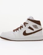 Jordan Сникърси Air 1 Mid White/ Cacao Wow-Cacao Wow