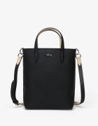 Lacoste Чанта Zipped Verti Shopping Bag Noir Krema