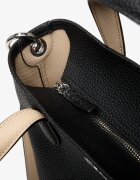 Lacoste Чанта Zipped Verti Shopping Bag Noir Krema
