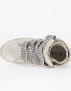 Lanvin Сникърси High Knitted Curb Sneakers White