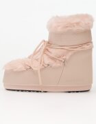 Moon Boot Icon Low Faux Fur Dusty Pink