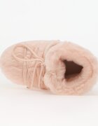 Moon Boot Icon Low Faux Fur Dusty Pink