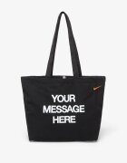 Nike Чанта Heritage "Your Message Here" Tote Bag 22L Black/ White/ Safety Orange