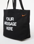 Nike Чанта Heritage "Your Message Here" Tote Bag 22L Black/ White/ Safety Orange