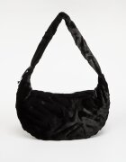 Nike Чанта Sportswear Faux Fur Slouchy Bag 19L Black/ Black