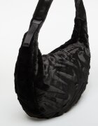 Nike Чанта Sportswear Faux Fur Slouchy Bag 19L Black/ Black