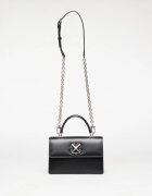 Off-White Чанта Jitney 1.4 Top Handle Chain Black/ Silver